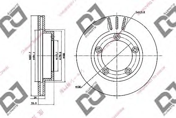 FREN DISKI ON CANTER FE511 / 711    288mm (5BIJON) MB334308 -  -  -  -
