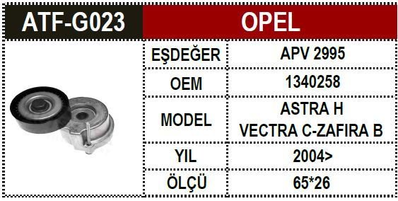 Opel V Kayış Gergi Vectra C Z19Dt Z19Dth 1340258 1340258