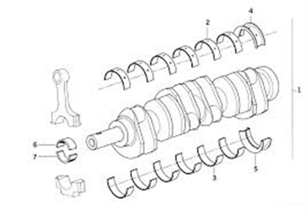 YATAK KOL M73 STD BMW 11241288925