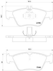 Fren Balatası Ön 210  - A0054204720