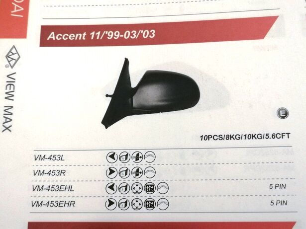 AYNA SAĞ VM453R ACCENT (99 02) MEKANİK