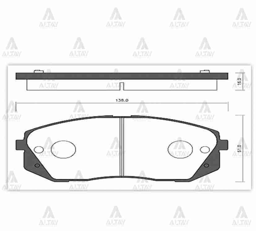 Fren Balata Ix-35 10-15 / Sportage 11-16 / I-40 12-15 / Tucson 16-18 Ön Sphd134