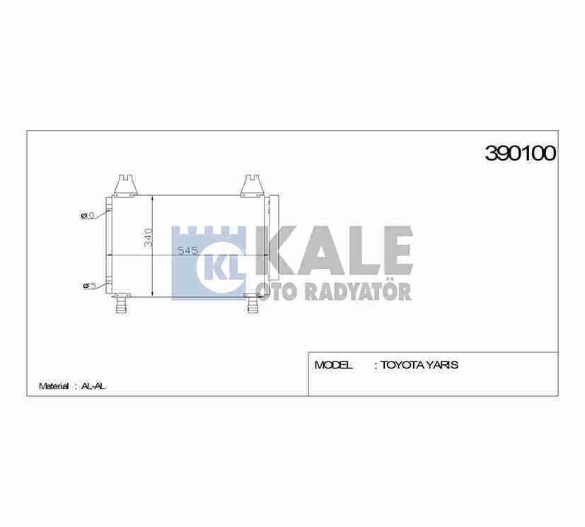 Radyatör Klima Yarıs 06-12 Benzinli 8846052110