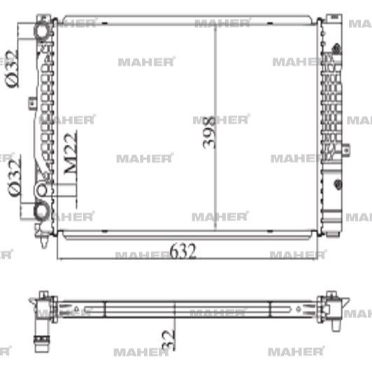 RADYATÖR SU A4 / A6 / PASSAT 97-04 AEB-ALZ-AWT-AVF-AFN 1.6-1.8-1.9 TDI MANUEL MEKANİK