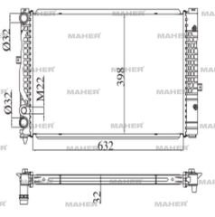 RADYATÖR SU A4 / A6 / PASSAT 97-04 AEB-ALZ-AWT-AVF-AFN 1.6-1.8-1.9 TDI MANUEL MEKANİK