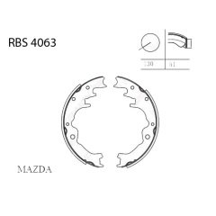 Fren Balatası Arka Pabuc-B2500 2Wd-4Wd 97-00