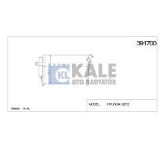 Radyatör Klima Getz 03-11 Benzinli A-T 976061C100