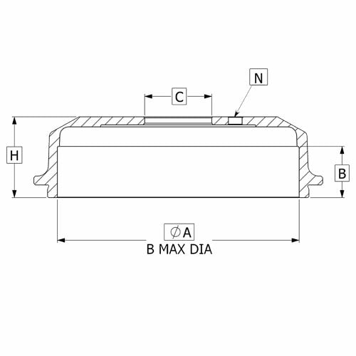 Kampana Fren Arka (295-6)- D-Max 4Wd 03-11