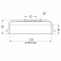 Kampana Fren Arka (295-6)- D-Max 4Wd 03-11