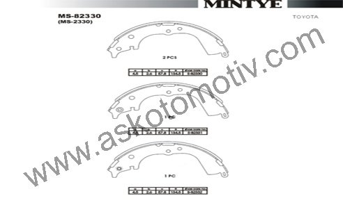 Arka Fren Balata (Pabuc) - Hılux-Ln145 98-04 Ms82330