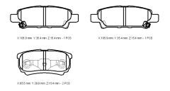 FREN BALATASI ARKA LANCER 03-11 / OUTLANDER 03- 02-07  / PATRIOT 08- 4605A337 - 4605A479 - 4605A493