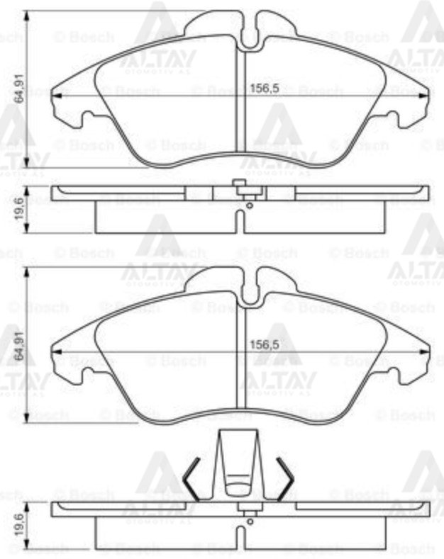 Fren Balata Volt Lt35 97-06 / Sprınter 97-06 Ön