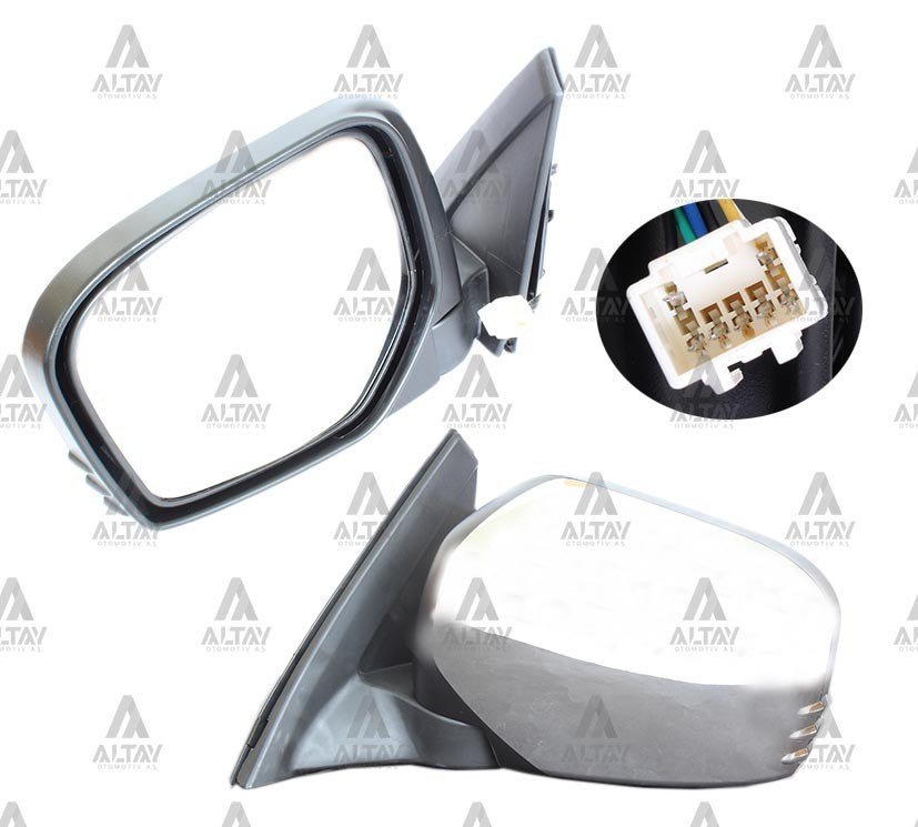 Ayna Dış Dikiz L-200 06-14 Elektrikli Isıtmalı Otomatik Katlanır Krom Sol MN167429T