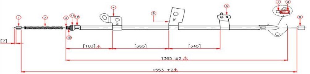 Arka El Fren Telı Sag- Yarıs 01-05  (Kampanalı Araclar) Rcb253