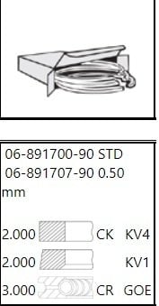 Vw Q7-A6 Bug-Bun-Bks  3.0 Tdı 83Mm 2*2*3 Segman 059198151 059198151M