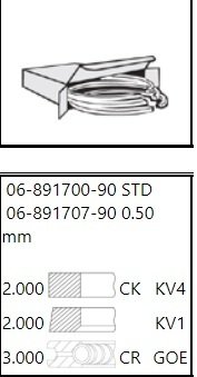 Vw Q7-A6 Bug-Bun-Bks  3.0 Tdı 83,51Mm 2*2*3 Segman 059198151 059198151M