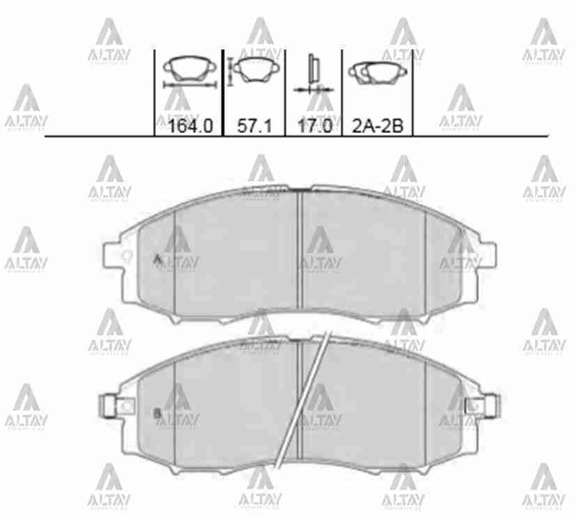 Fren Balata Pıckup 03-12 Skystar Yd25 Ön 410607Z025
