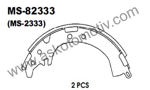 Balata Fren Pabuc Arka-Terıos  97>> /Rav 4 97>05