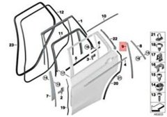 SOL ARKA KAPI DİREK ÇITA F15 BMW 51357289655