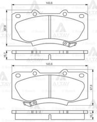 Fren Balata Hılux Vıgo 12=> 4X2 Ön 044650K240