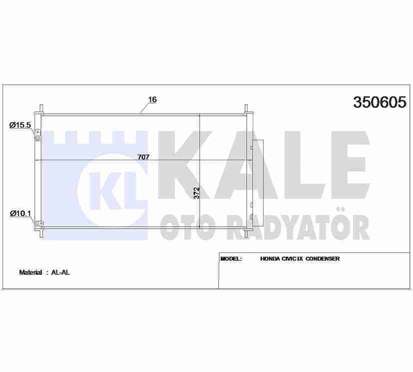 Radyatör Klima Cıvıc 12-16 Hb. / 1.4 - 1.6 - 1.8 80110Tv0E01