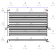 Radyatör Klima Starex 98-08 / H-100 94-06 Minibüs / H-100 97-04 Kamyonet