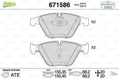 BMW E90-E92-E60 ÖN FREN BALATASI 34116794915