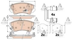 FREN BALATA ASTRA J 09-16 / INSIGNIA 08=> / ZAFIRA C 11=> (17 JANT) ÖN