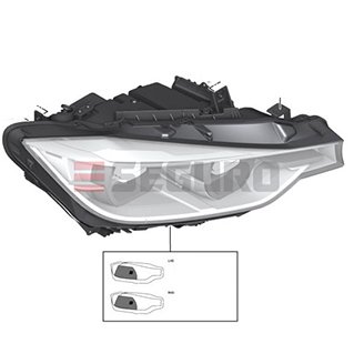 Far Camı Led Sağ Bmw F30 Lcı - 63117419634-C 02.2110.1011