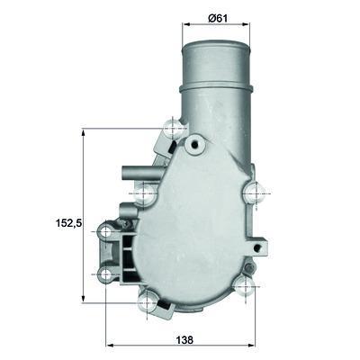 TERMOSTAT KOMPLE 84C IVECO STRALIS TRAKKER 500370403 500381350 504027457 504238777 5801375230 5801630047 5802055310 TI 136 84