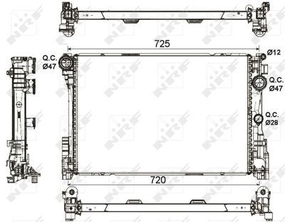 M.BENZ W204-212 M271 CGI-651 Otm. 6-7 VIT. SU RADYATÖRÜ 0995006203