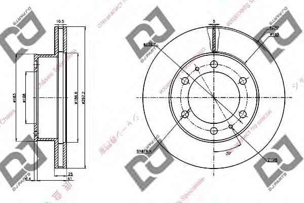 FREN DISKI ON HILUX VIGO 05- 4x4     297MM (6BIJON) 435120K060 - 435120K070 - 435120K250 -  -
