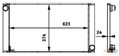 E60-E61 Su Radyatörü Dizel 7787440 17117787440 7787440 _Behrhellaservıce_