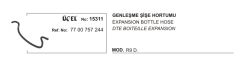 GENLEŞME ŞİŞE HORTUMU 15311 R9 DİZEL 7700757244