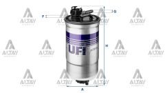 YAKIT FILTRESI (MAZOT) GOLF4 / BORA / PASSAT / LT35 / TOLEDO / FIAT PUNTO 98-03 1.9 TDI-2.5 TDI AGR-AHF-AVG-ANJ-AVR *OE*