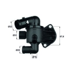 Termostat 87C Vw 2.0 Tdı Passat Bkp,Cbab 2009> Tı 33 87