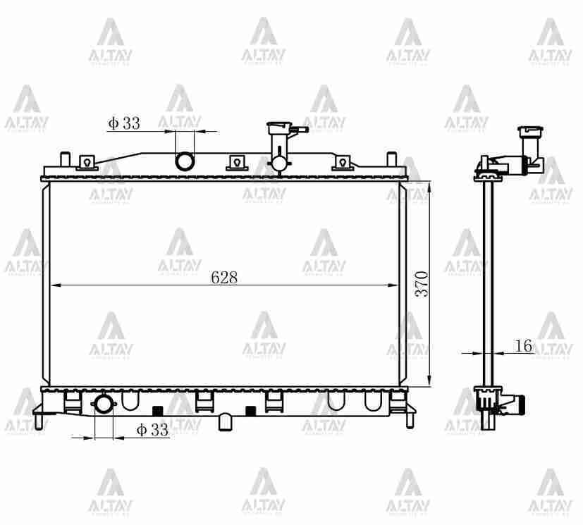 Radyatör Su Accent 06-11 Era Benzinli (Mt) 253101