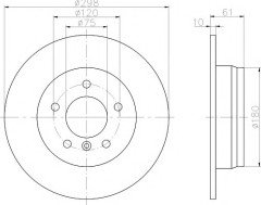 Fren Aynası Arka 520/d-525tds E39 1996-03 - 34216767049