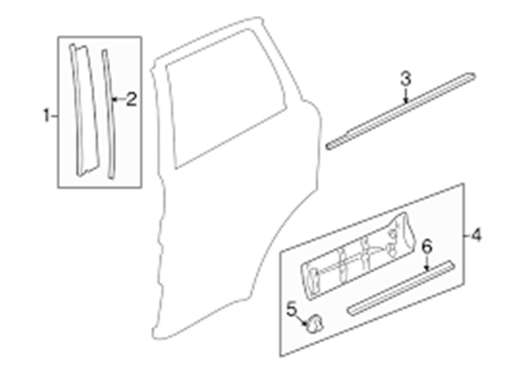 CAM KENAR ÇITASI ARKA/R SPORT LAND ROVER LR044768