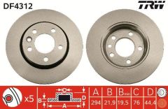 VW T5 T6 FREN DİSKİ ARKA 7H0615601