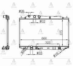 Radyatör Su Cıvıc 06-12 16Mm (At) 19010Rrh901