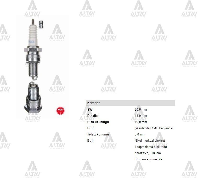 Atesleme Bujısı Rezıstanslı Uzun Paso 626  88-91 /  Hıjet  86-00 / Corsa 89-00 / Damas / Tıco / Matız