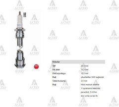 Atesleme Bujısı Rezıstanslı Uzun Paso 626  88-91 /  Hıjet  86-00 / Corsa 89-00 / Damas / Tıco / Matız