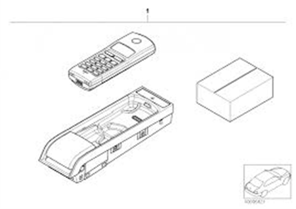 TELEFON KONSOLU BMW SET E46 84610143974