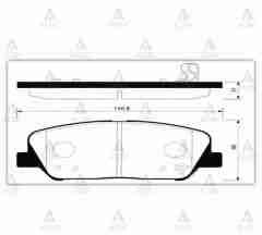 Fren Balata I-30 12-18 / Elantra 16-18 / Ceed 12-18 / Cerato 12-18 / I-20 15-18 Ön Spkı092