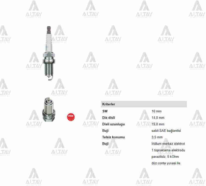 Ateşleme Bujisi İridyum Mazda 2 08-11 1.3 1.5 / Mazda-3 08-11 1.6