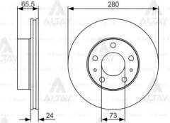 Fren Diski Ducato 94-06 / Boxer 94-06 / Jumper 94-06 / 1.8Q Ön Havalı 300-5 1307356080