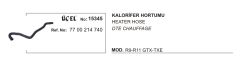 KALORİFER HORTUMU 15345 R9 R11 GTTXE 7700214740
