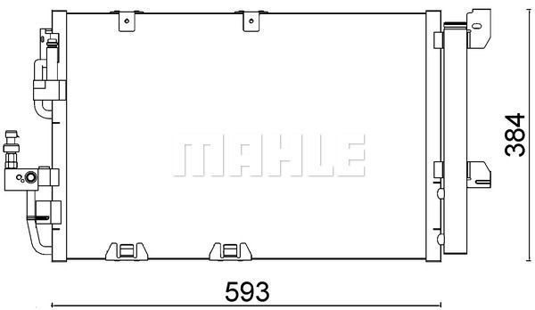 Opel Radyatör Klima Astra G  1850073 1850073 24431901 93170608