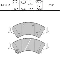 On Fren Balata - Bt50 12- / Ranger 12- Rbp3342